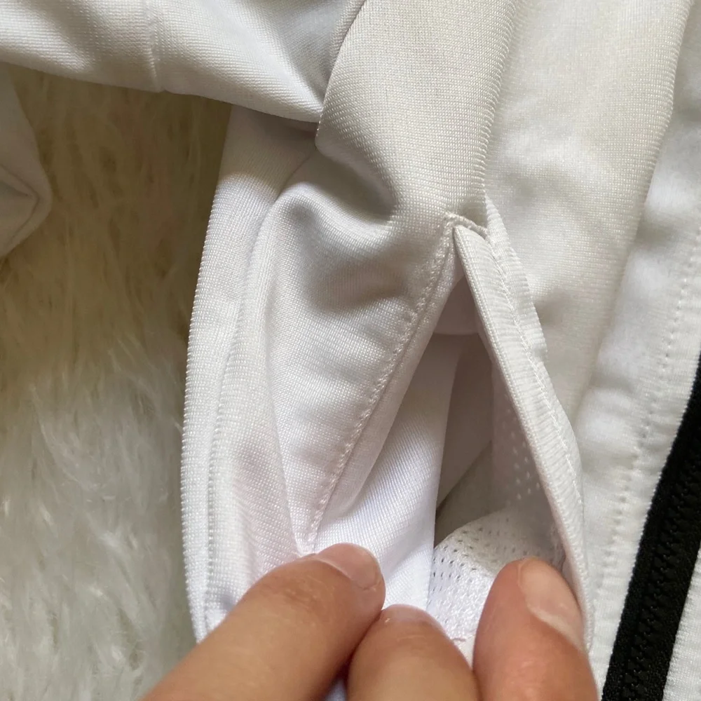 adidas baby zip up jacket white black track jacket athletic sporty toddler 6 mo